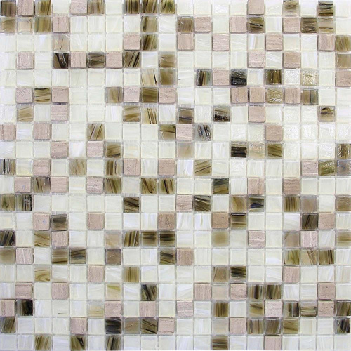 Mosaico de piedra de espalda de espalda de vidrio azulejos de pared