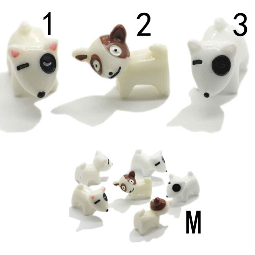 Multi Design Resin 3D Dog Charms Cute Puppy Animal Diy Decoration Crafts Artificial Figurines Home Ornament