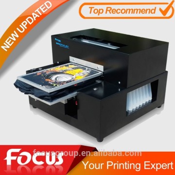 Desktop Flatbed multifunctional t-shirt printer, t shirt printer, digital t shirt printer