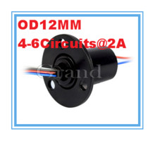 OD12mm 4Circuits 2A capsule slip ring rotary electrical interface