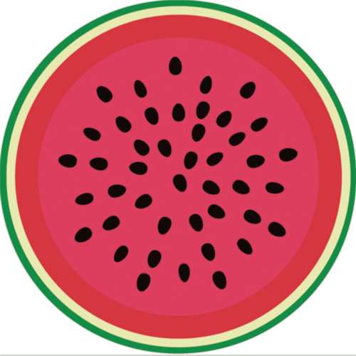 bath 100 polyester microfiber watermelon round beach towel