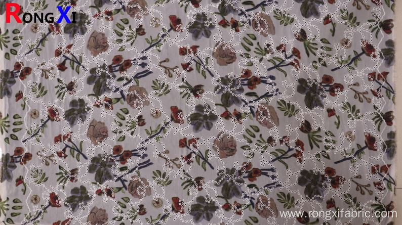 New Embroidered Chiffon Fabric With High Quality