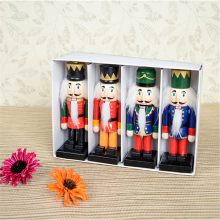 Nutcracker Ornaments Wood Handpainted Assorted Set Christmas Gift