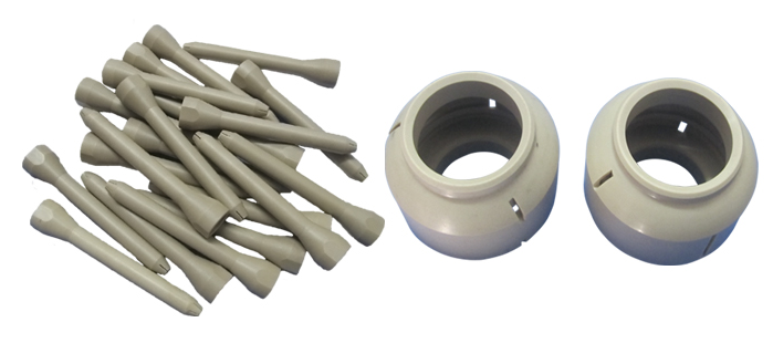 Peek -Spray -Teile, Peek -Düsen PEEK spray parts, PEEK nozzles
