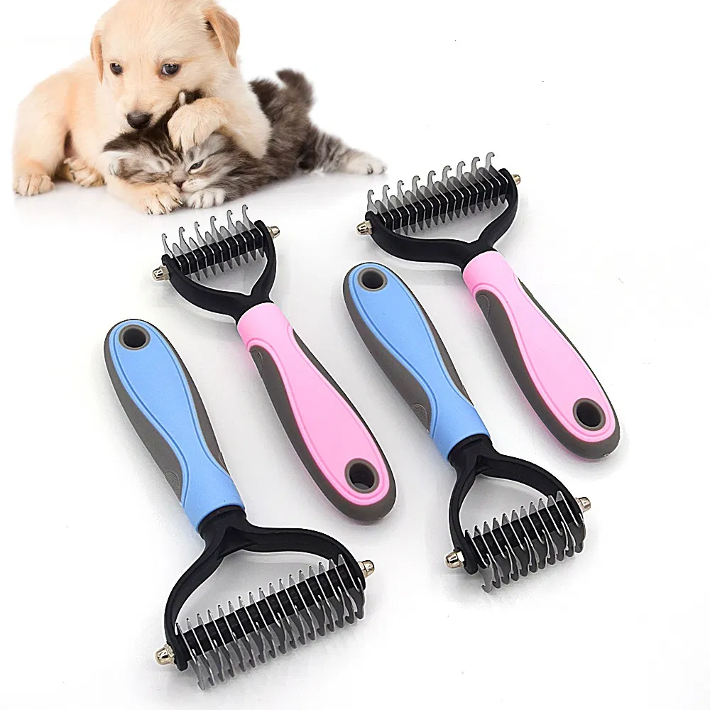 Pet Hair Remover Double Sided Open Knot Comb Dematting Tool