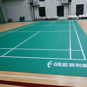 Suelo deportivo de PVC interior para pista de tenis y bádminton