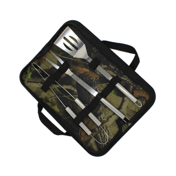 Stainless Steel BBQ Tools Set With Nylon Bag