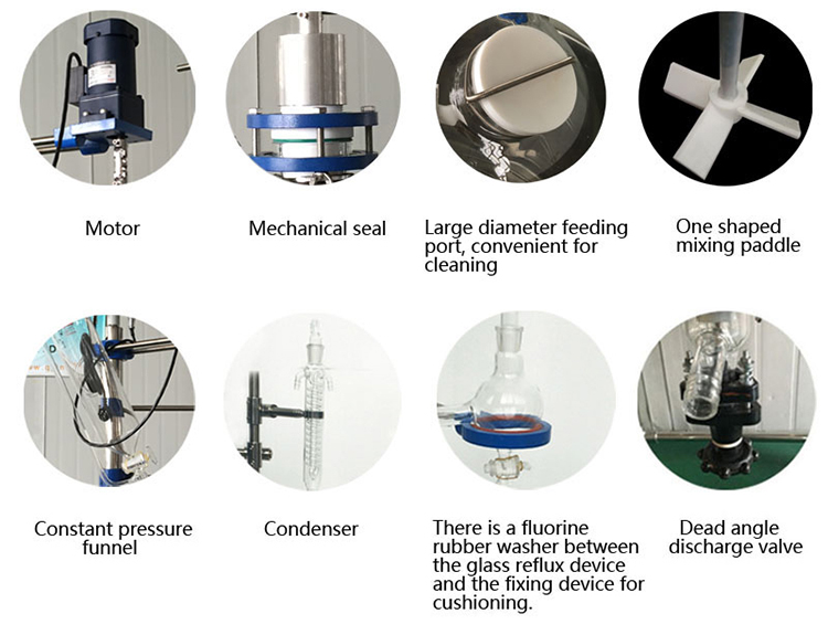 50L Small Laboratory Scale Single layer glass Tank Reactor