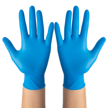 Blue Disposable Examination Nitrile Gloves For Medical