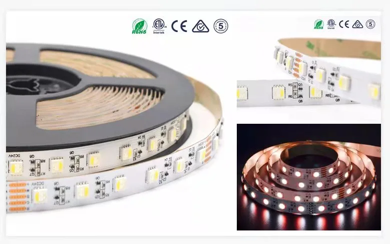 LED Light Strip SMD5050 Rgbww 60LED 19W Ra80 LED Strip DC24 LED Strip Lamp