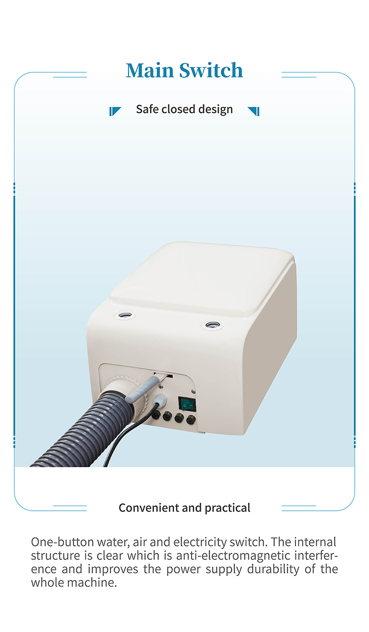 ISO 13485 Approved Dental Unit with Micro Fiber Leather Cushion