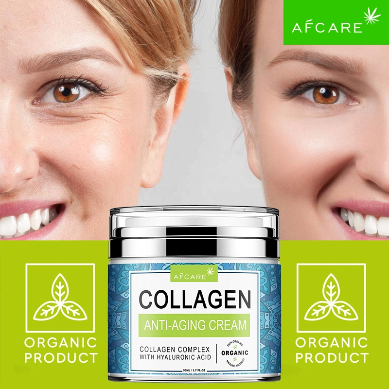 Private Label Facial Cream for Improve Dry and Dehydrated Skin Revitalizing Collagen Anti-Aging Cream