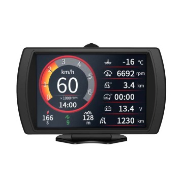 Portable MRCARTOOL M90 Automotive Off-Road Slope Meter with Mini HUD