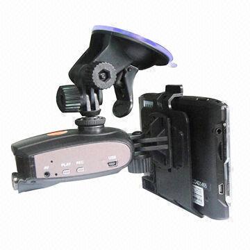 Car DVR + radar detector with car DVR camera