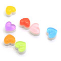 Nouveau charme en forme de coeur Cabochon Flatback perle pour artisanat fait à la main décoration enfants jouet ornements perle charmes