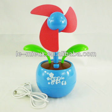 Summer Item Mini Apple Shape USB Fan