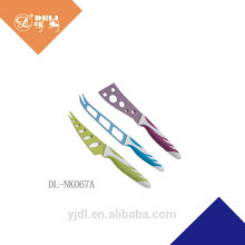 3 pieces soft handle non-stick cheese knife set