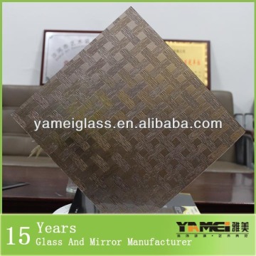 Home decorative Colored Pattern glass for building glass