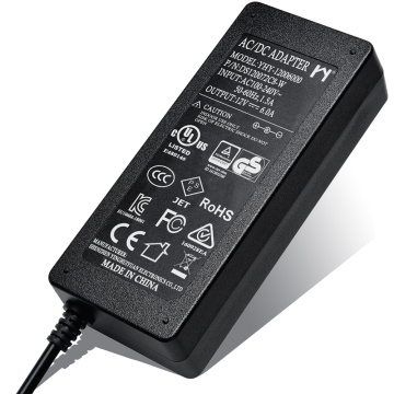 12V 6A AC DC Power Adapter 72W