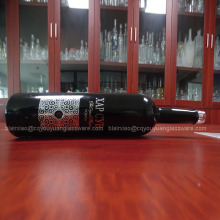 750ML Round Black Glass Wine Bottle Tall Colored Bottles With Corks