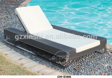 beach lounge/rattan beach lounge/outdoor sun bath lounge bed