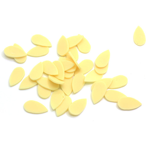 Wholesale Polymer Slice Yellow Almond Shape Slime Slice Polymer Caly For Nail Art Decor Supplies Polymer Caly For Craft Making