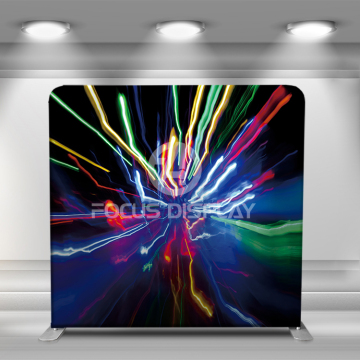 Stripe colorful backdrop tension fabric frame tube banner