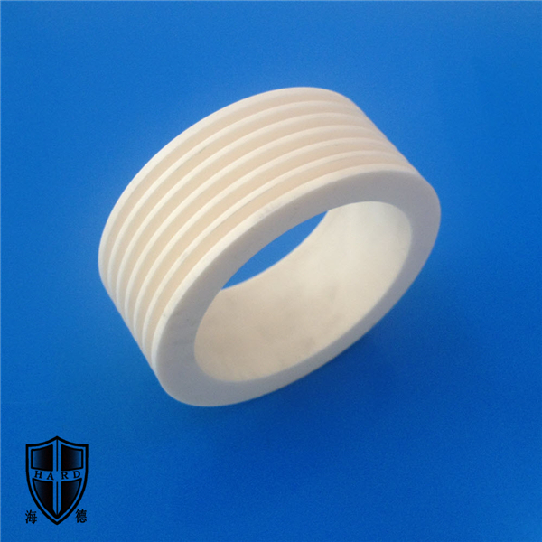 high precision alumina ceramic sleeve bushing threaded bolt