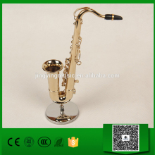 Miniature/Mini Tenor sax/saxophones musical Instrument Model Brass 16cm instrument ornaments birthday/Christmas gift, B