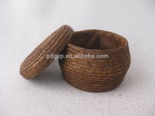 Handmade Wheat Stem Storage Basket