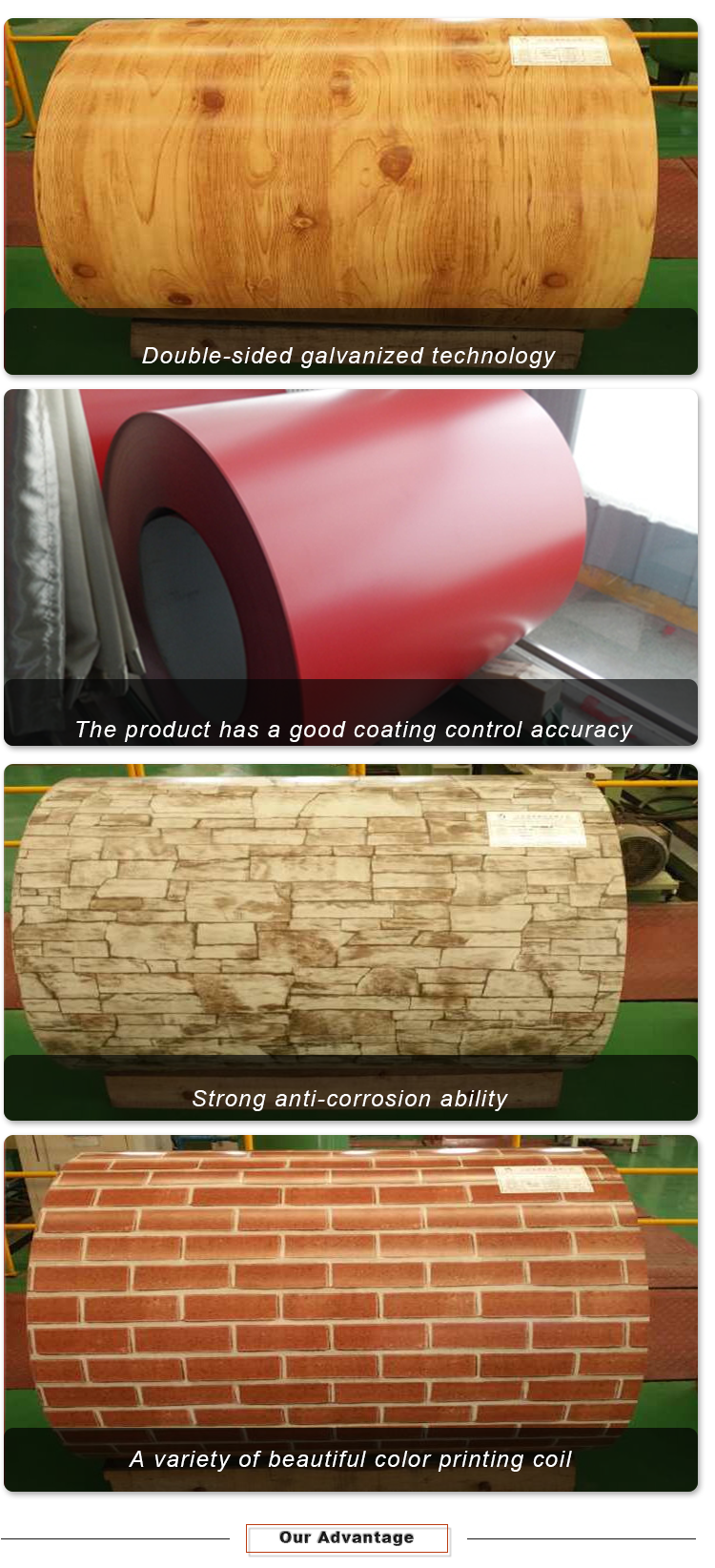building material color coated galvanized steel coil