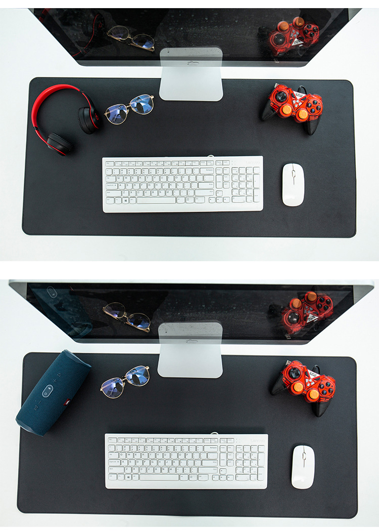 Waterproof Leather Desk Writing Pad Large Mouse Mat for Office