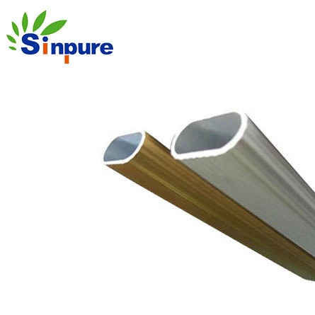 Customized Bend Elliptical Tube Aluminium Hollow Tube for Bending Aluminium Flat-Pipe