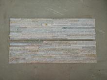 Beige Water Flow Natural Stacked Stone Panel 15*60CM