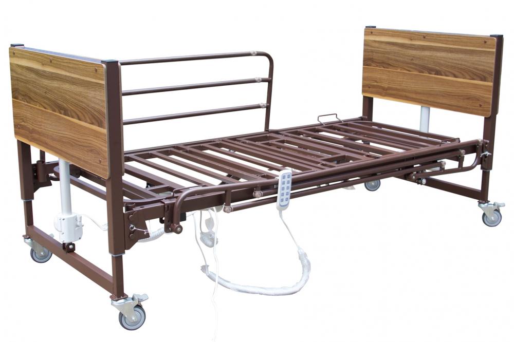 Electric folding nursing bed at home