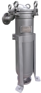 Single bag filter housing stainless steel