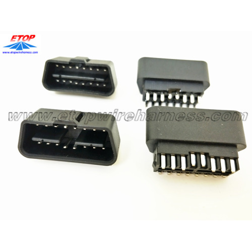 J1962 OBD 24V-12V connector met rechte pin