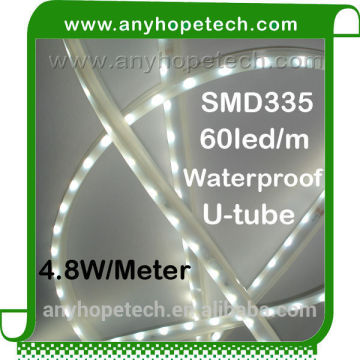 High light 60leds per 5m 24vdc 4.8w per meter waterproof led light ribbon