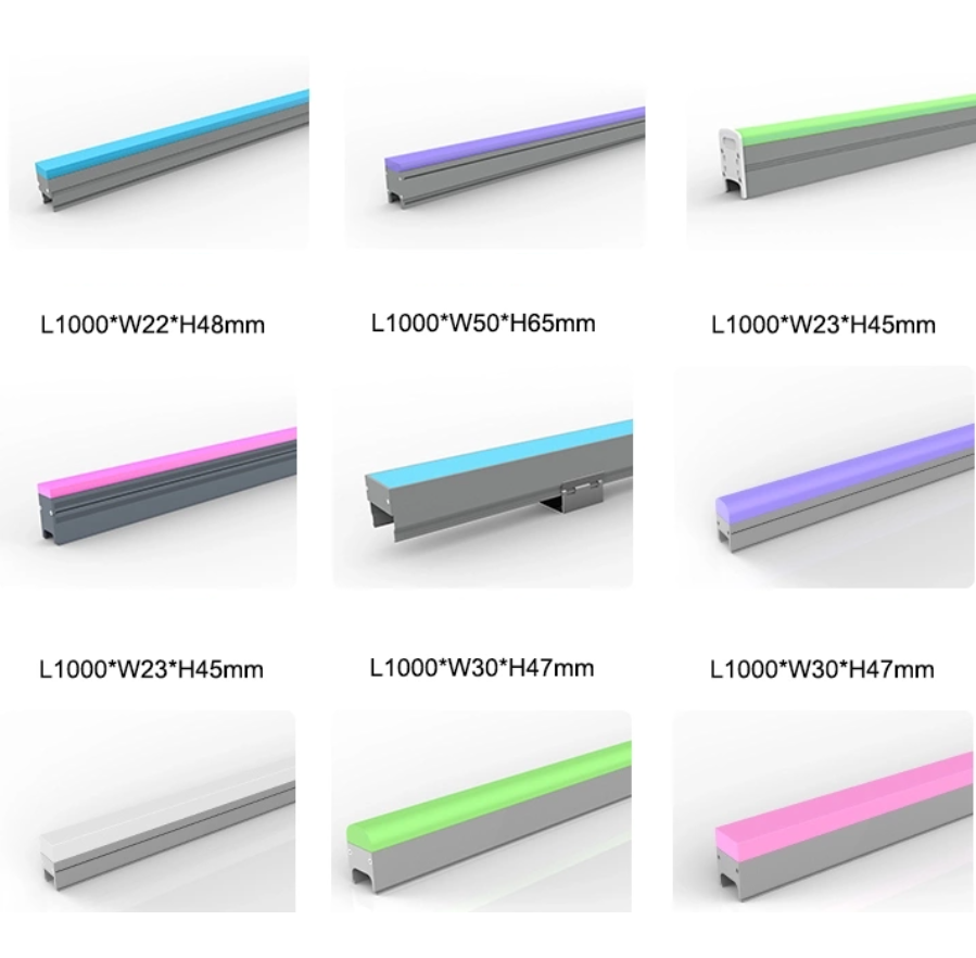 Outdoor LED linear lights for shopping malls