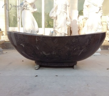 black natural stone bathtub for sale