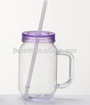 16OZ mason jar with handle