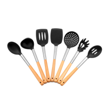 Garwin silicone kitchenware with wood handle
