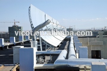 Wood Process industry solar parabolic trough collector boiler Colector de canal parabolico