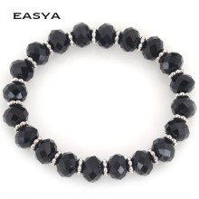 2015 Fashion Custom Black Crystal Bead Bracelet