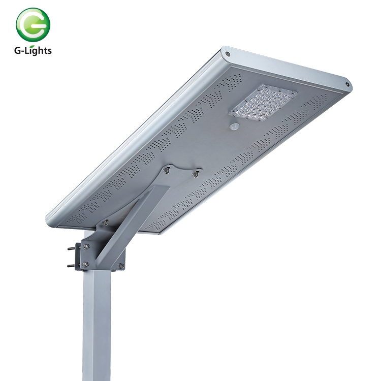 سطوع عالٍ SMD مقاوم للماء IP65 خارجي متكامل 10 20 30 40 60 w مصباح شارع LED شمسي