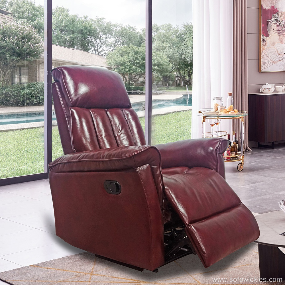 High end Single Leather Reclining Sofa Chair