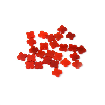 Red Agate Polishing Four Leaf Clover Red Agate