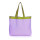 Pure color cotton canvas shopping bag