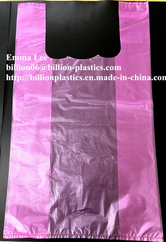 Custom Printed Plastic Grocery T Shirt Shopping Bag