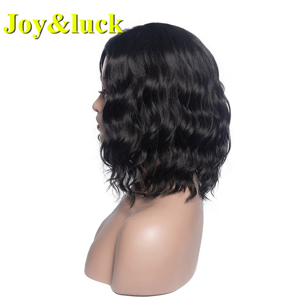 Women's Wholesale Prices Machine Made Ladies Finger Wave Party Middle Part Black Short Natural Water Wave Synthetic Hair Wigs